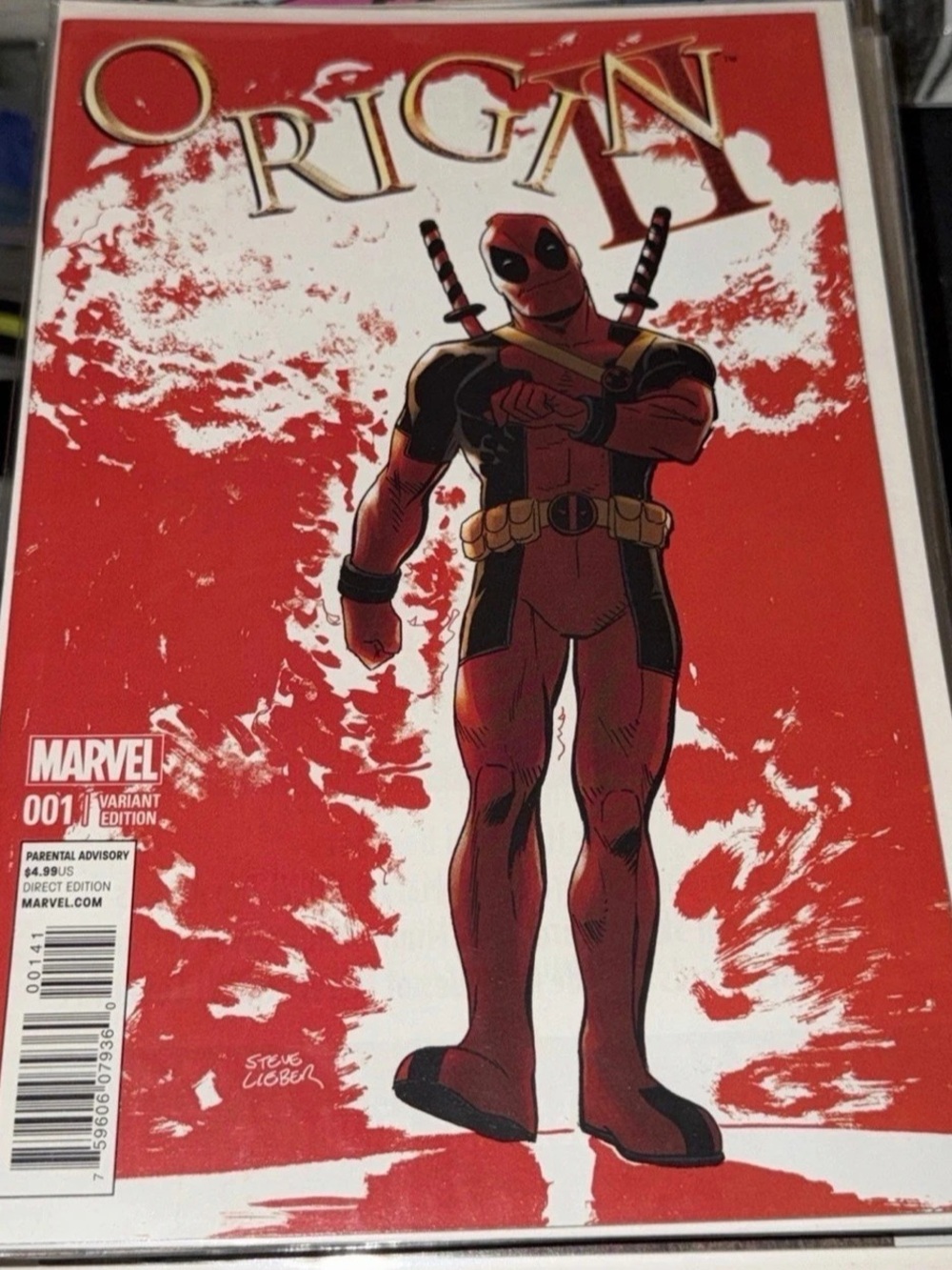 Marvel Origin II #1 Steve Lieber Deadpool Variant Comic